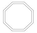 Octagon Specialty Shape Illustration